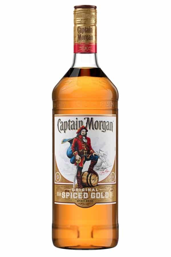 A bottle of Captain Morgan