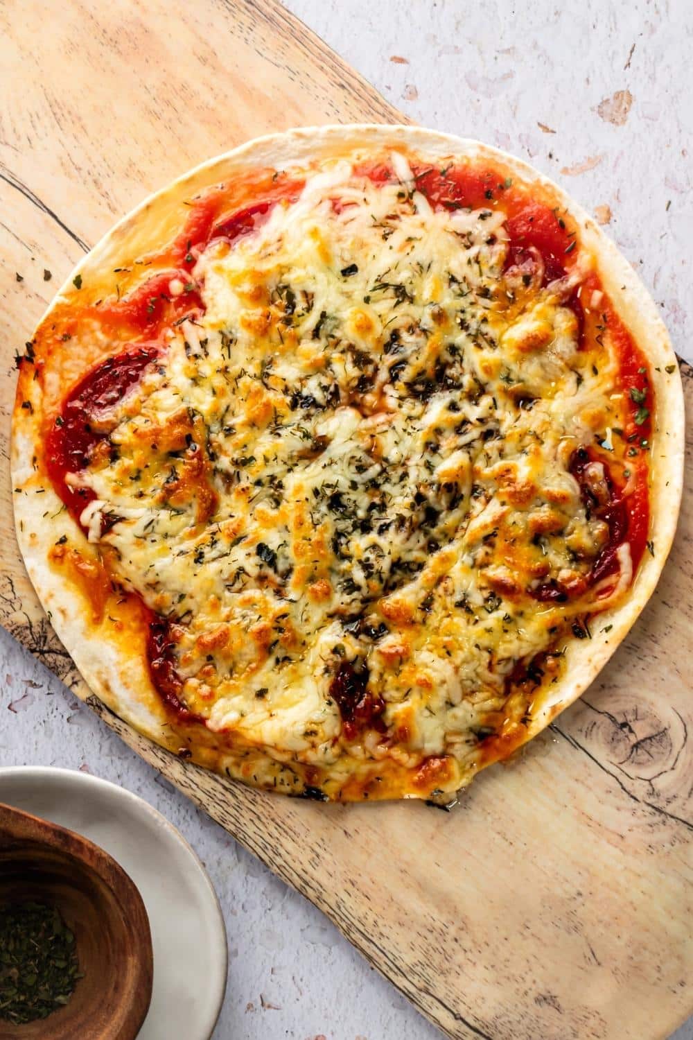 Air Fryer Tortilla Pizza  Tastes Just Like A Regular Thin Crust Pizza