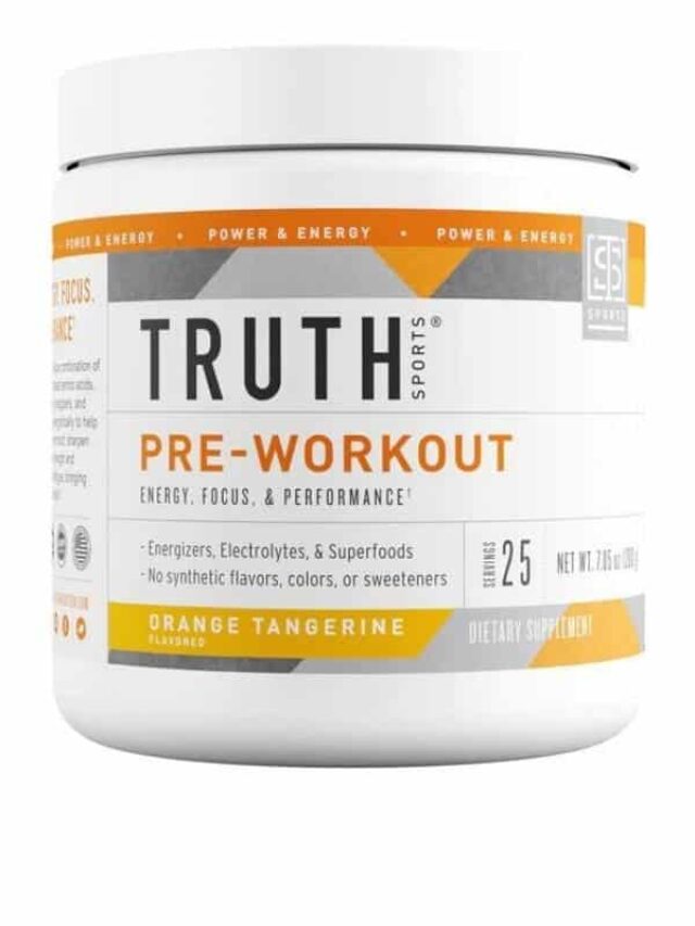 Container of truth sports pre-workout.