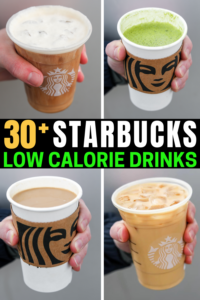 A compilation of Starbucks drinks.