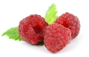 Three raspberries.