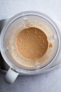 Protein waffle batter in a blender