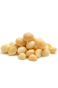 A bunch of macadamia nuts.