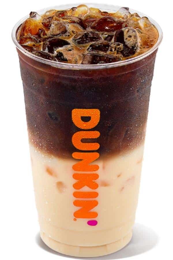 caramel iced coffee dunkin calories