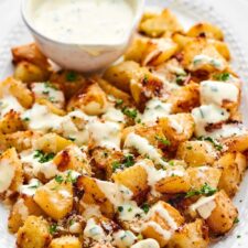Roasted Kohlrabi Topped With An Incredible Yogurt Sauce-image