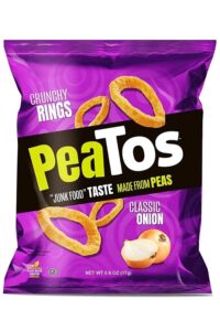 A bag of peatos crunchy rings.
