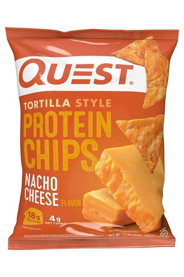 A bag of Quest protein chips.