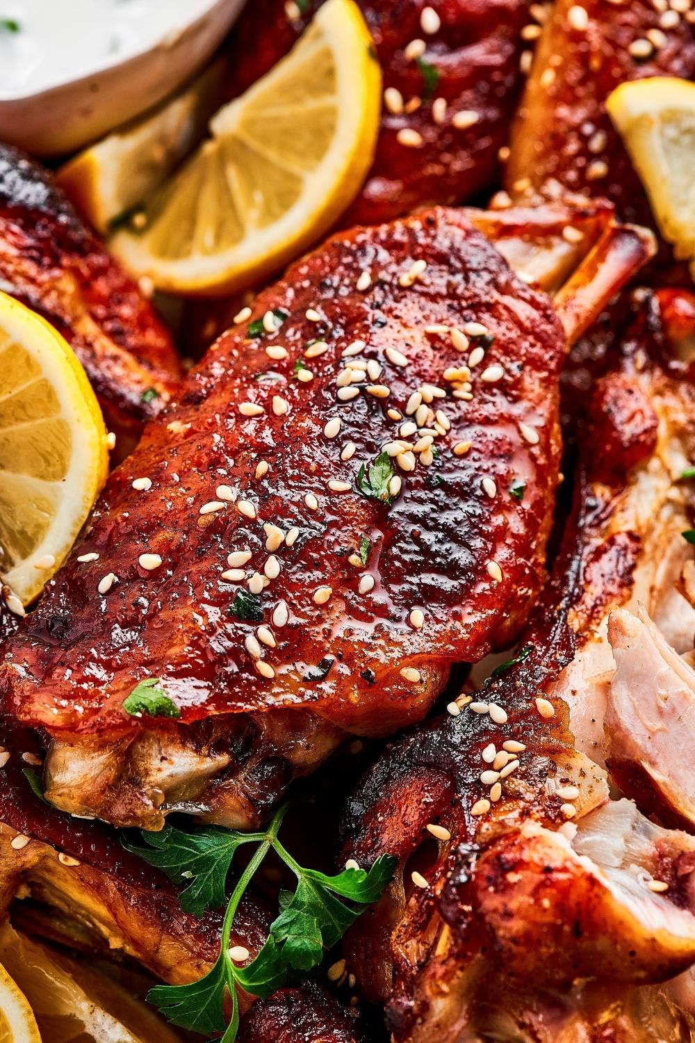 Juicy Baked Turkey Wings {Fall off the bone tender!} - Grandbaby Cakes