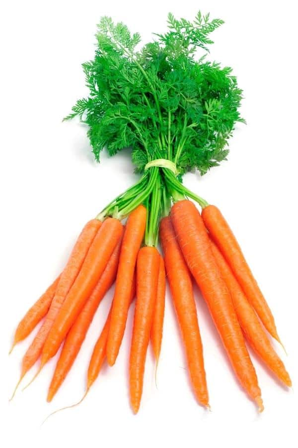 A bunch of carrots.