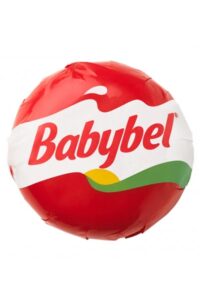 A Babybel cheese wheel.