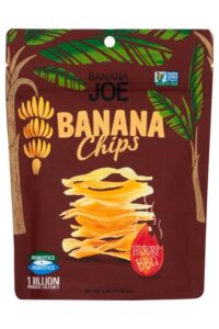 A bag of Banana Joe banana chips.