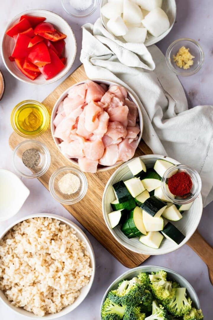 Easy Healthy Chicken and Rice Meal Prep Recipe For The Week