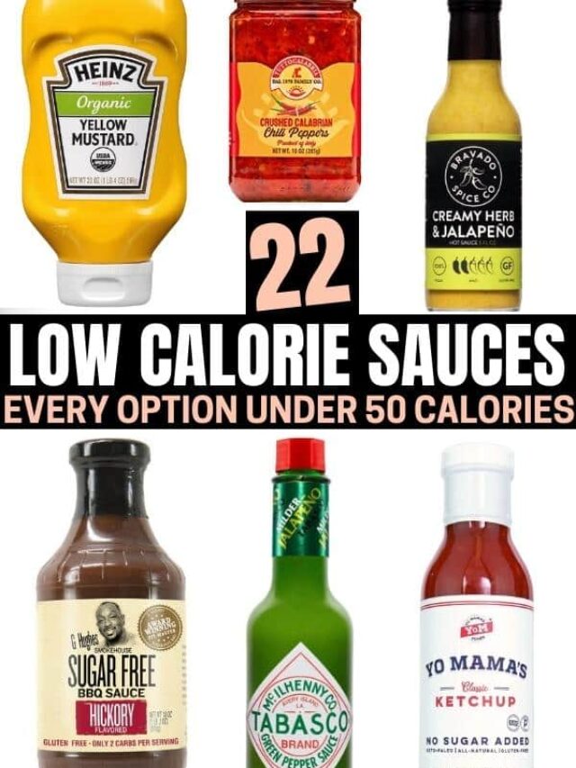 A compilation of low calorie sauces.