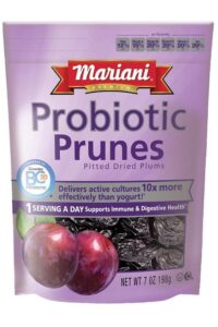 A bag of Mariani Probiotic Prunes.