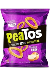 A bag of Peatos classic onion crunchy rings.