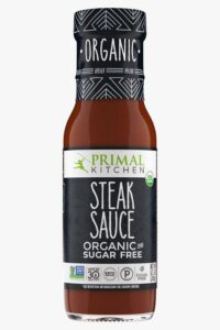 A bottle of Primal Kitchen steak sauce.