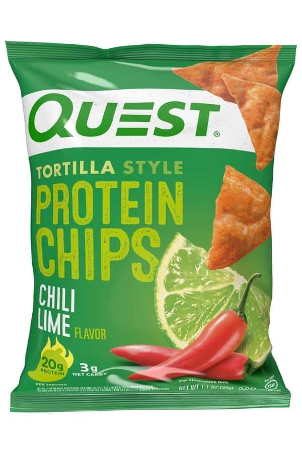 A bag of Quest protein chips.