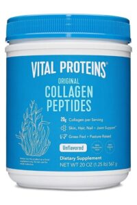 A tub of Vital Proteins collagen peptides.