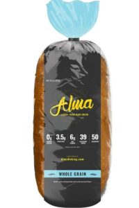 Bag of Alma handmade whole-grain bread.