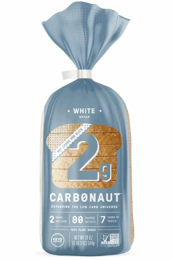 A bag of carbonaut white bread.