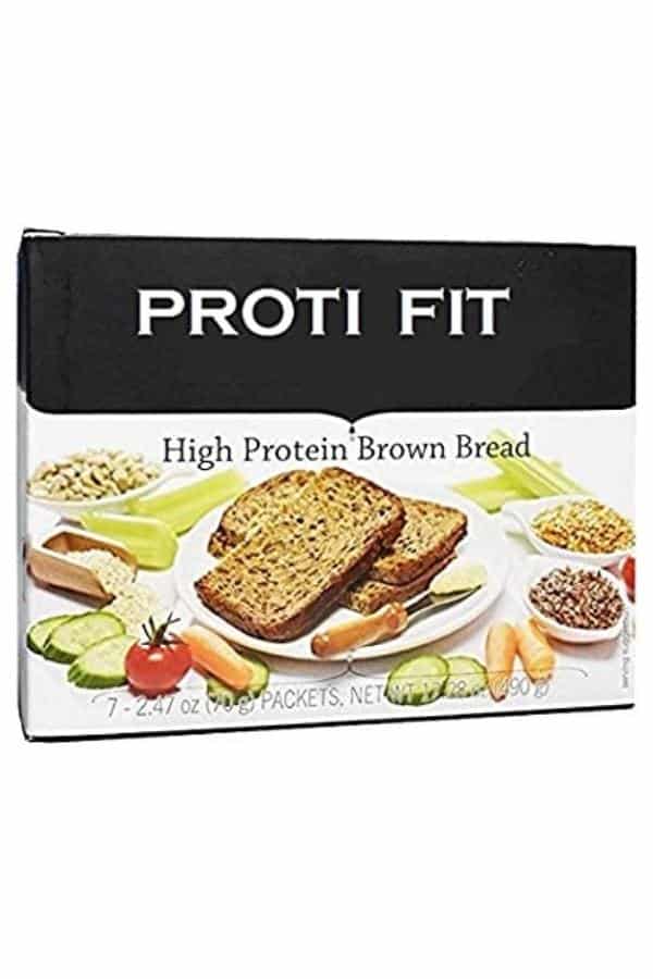 Box of protein fit high protein brown bread.