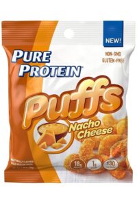 Bag of pure protein pasta nacho cheese flavor.