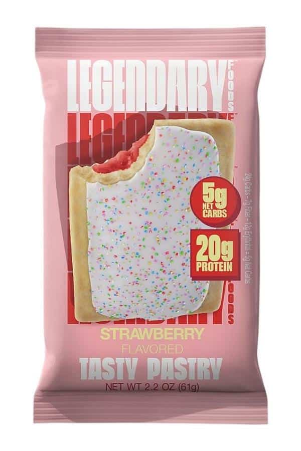 A legendary food strawberry flavored tasty pastry.