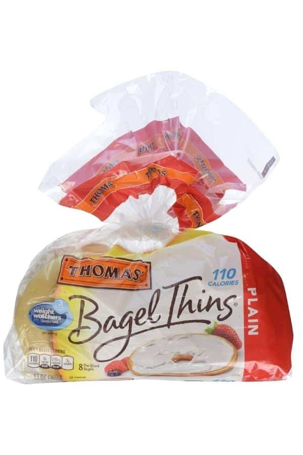 Bag of Thomas bagel thins.