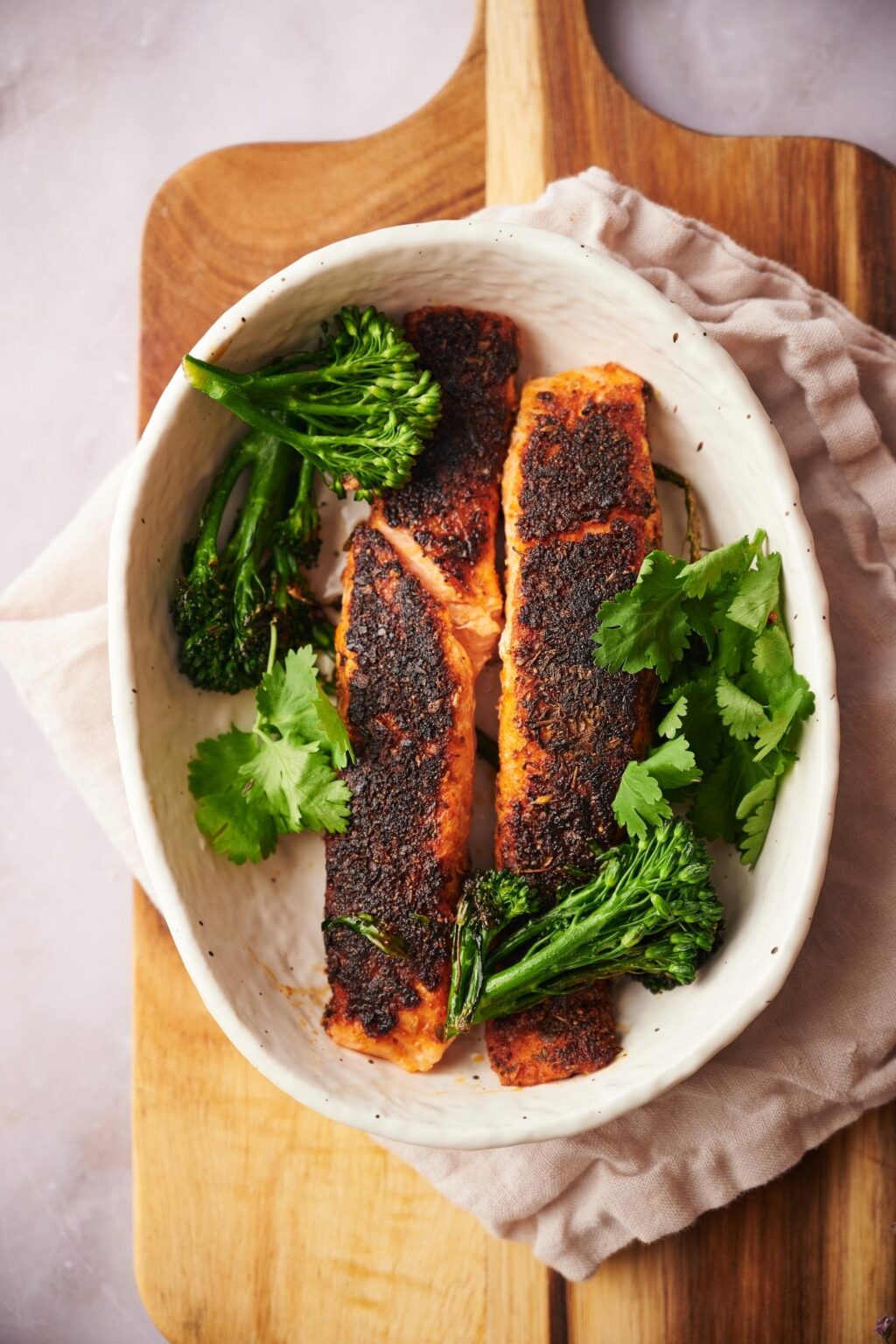 The BEST Blackened Salmon Recipe Pan Seared In Just 10 Min.