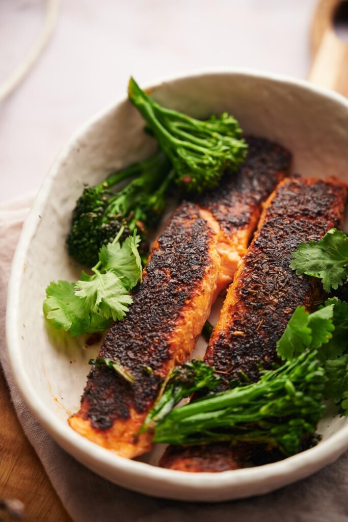The BEST Blackened Salmon Recipe | Pan Seared In Just 10 Min.