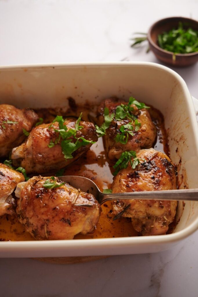 How To Cook Chicken Thighs In The Oven Prepped In 5 Minutes