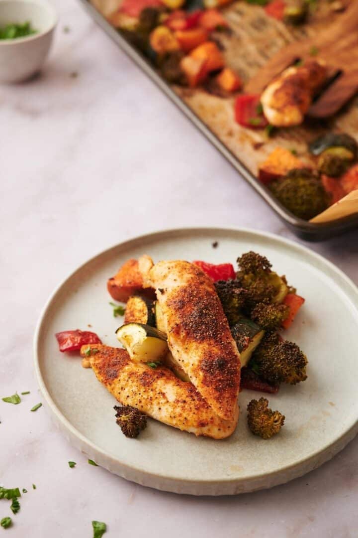 How To Cook Chicken Tenderloins With Roasted Veggies Perfectly