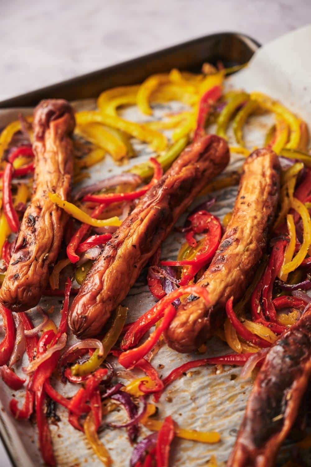 Grilled Chicken Sausage and Peppers – The Dinner Shift