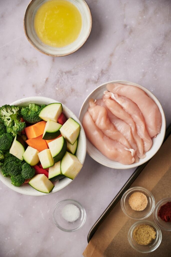 How To Cook Chicken Tenderloins With Roasted Veggies Perfectly