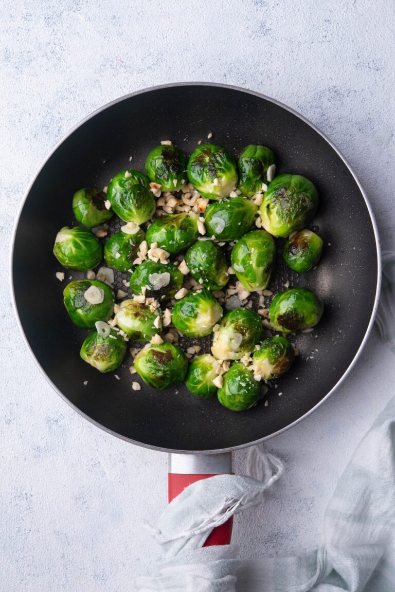 Sautéed Brussels Sprouts Cooked Perfectly In Under 10 Minutes