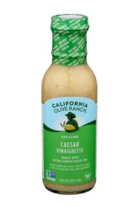 A bottle of California Olive Ranch caesar vinairgrette.