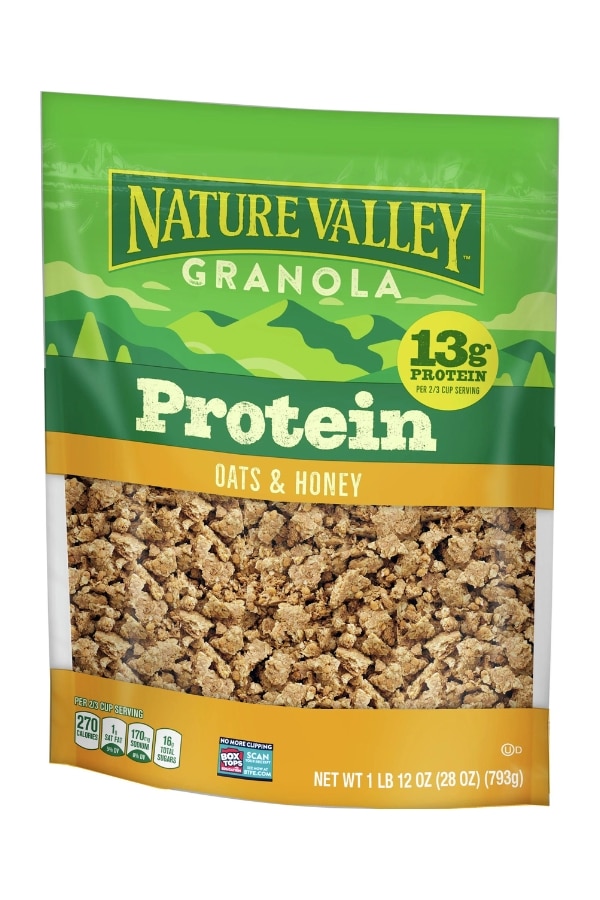 A bag of Nature Valley protein granola.