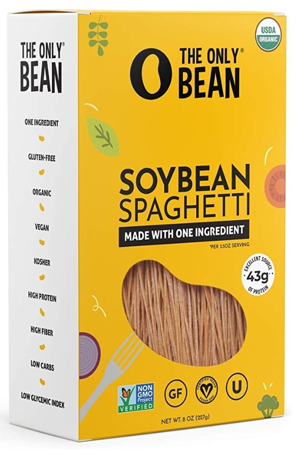 A box of the only bean soybean spaghetti.