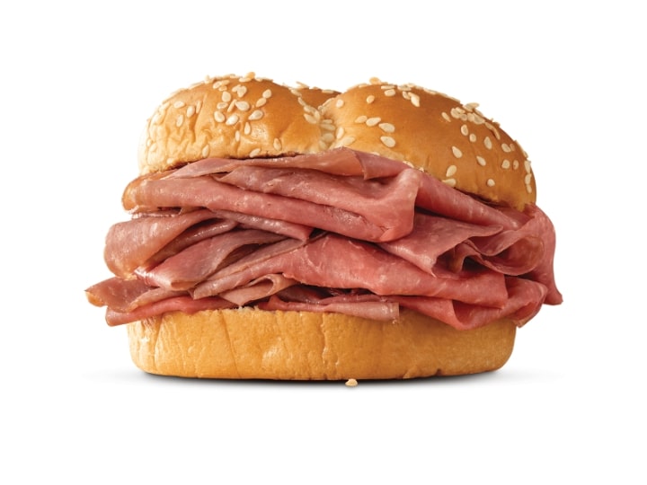 A Roast beef sandwich from Arby's.