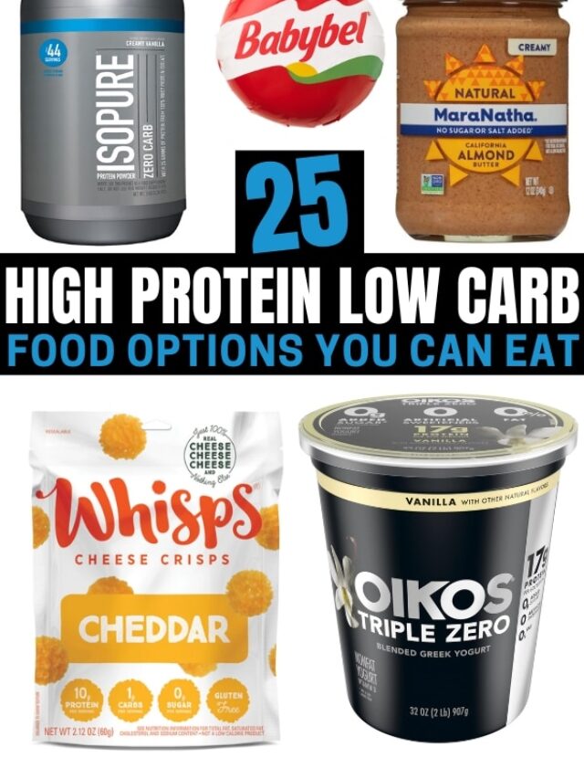 A compilation of high protein low carb food.