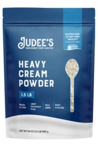 A bag of judee's heavy cream powder.