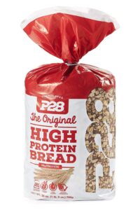 A bag of p28 original high protein bread.