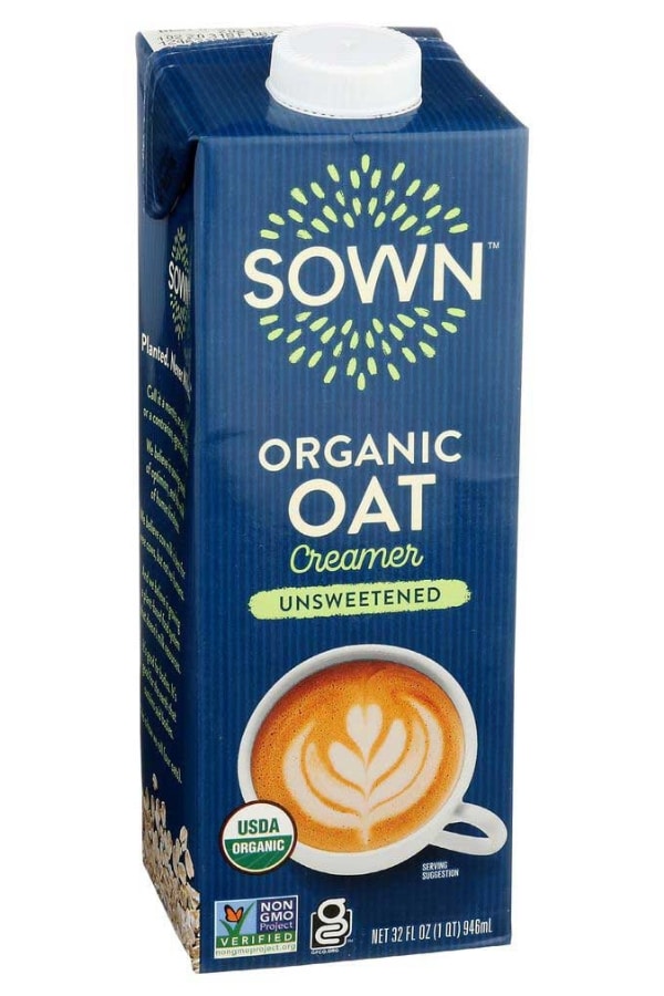 A box of sown organic oat creamer.