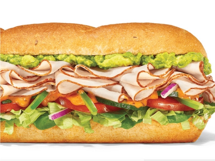 Part of a Subway turkey sub.