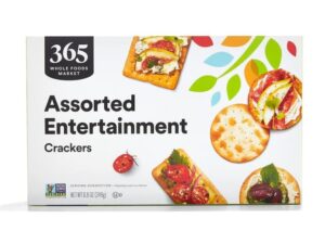 A pack of 365 assorted entertainment crackers.