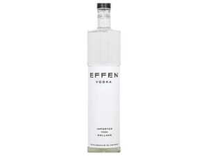 A bottle of Effen vodka.