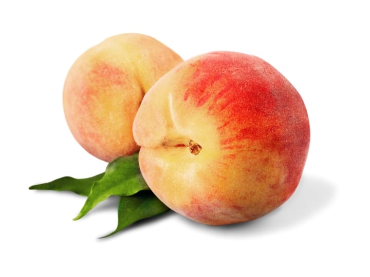 Two peaches.