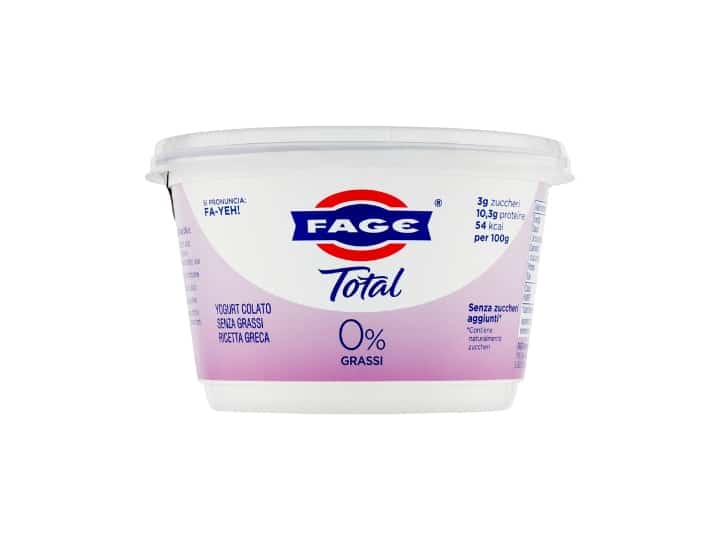 A tub of Fage total greek yogurt.