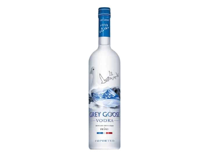 A bottle of Grey Goose vodka.