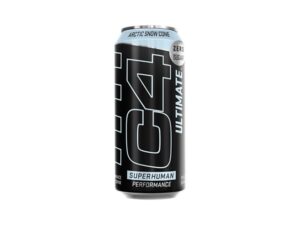 A can of c4 ultimate energy drink.